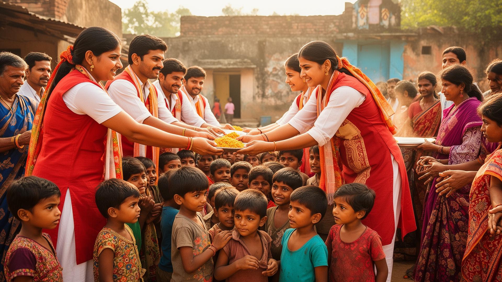 Matra Seva Trust volunteers helping community